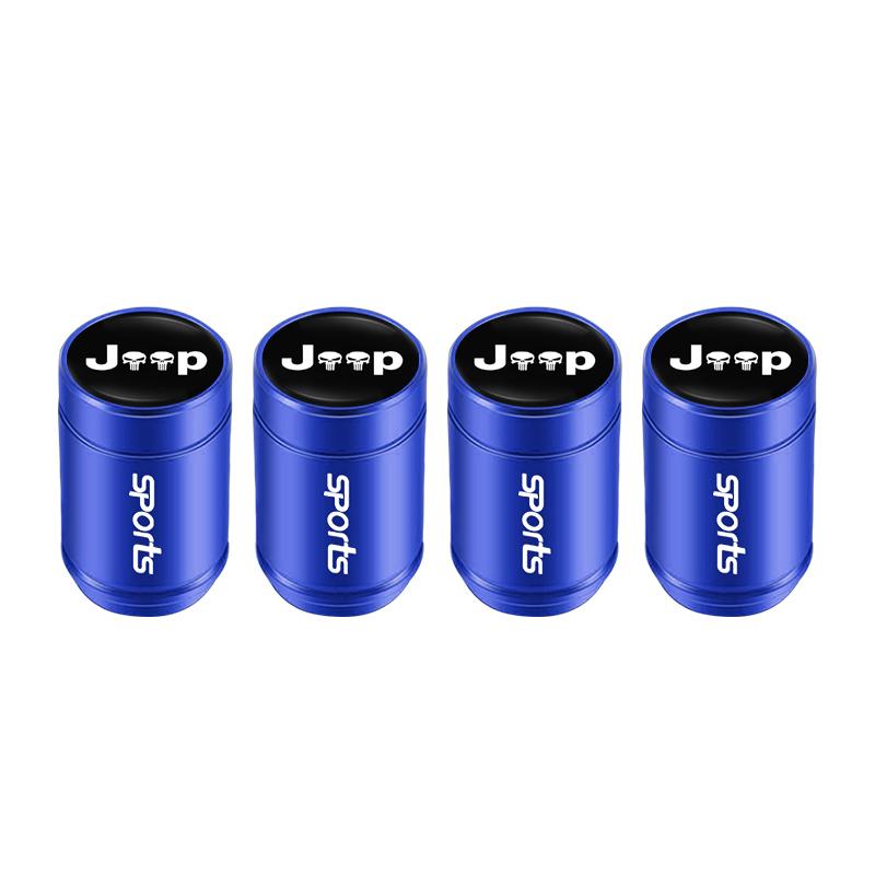 Car Tire Wheel Valve Caps Cover/Car Key Chain Ring Keychain For Jeep Wrangler Grand Cherokee Avenger Compass Wagoneer Gladiator AMR1
