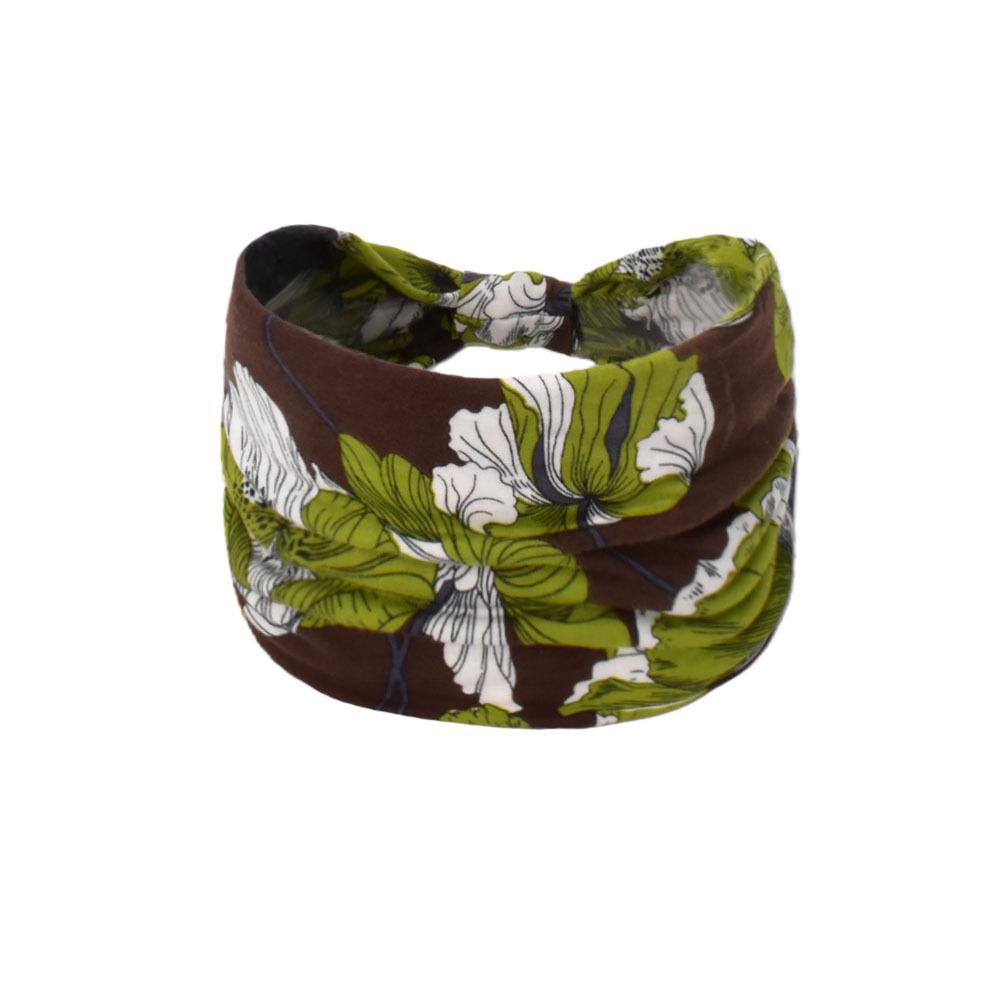 Women's Paisley Sport Yoga Headband - Sweat-Absorbing, Elastic Cotton, Bohemian Style
