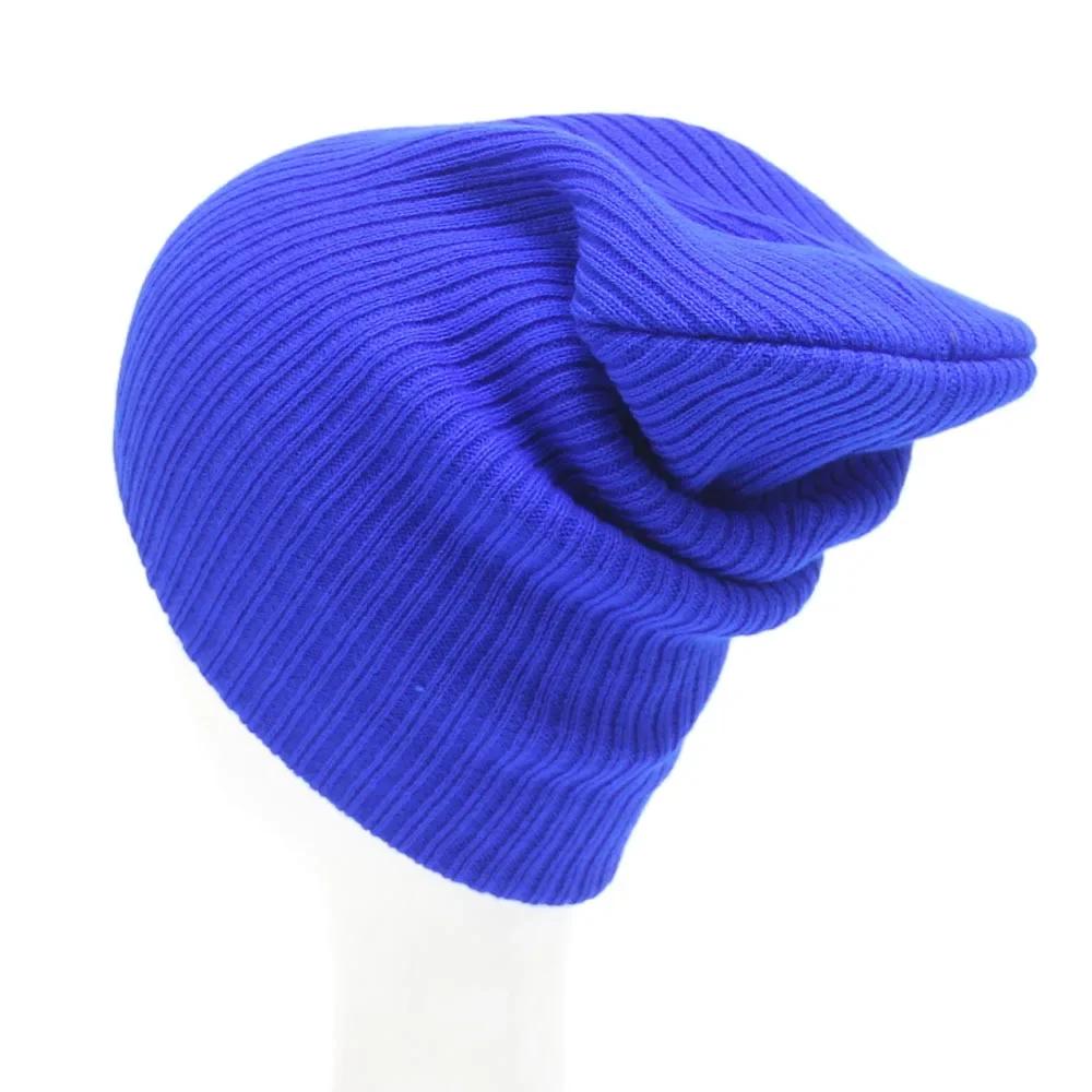 Solid Unisex Beanie Autumn Casual Soft Knitted Beanie Stretch Stretch Skull Hat Fashion Warm Hat Men Women Plain Daily Hat