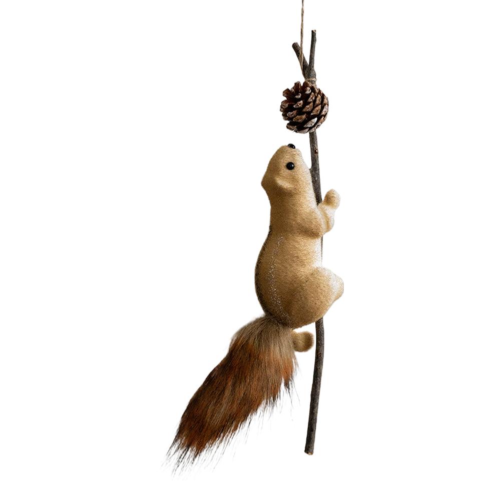 Weihnachtshörnchen Figur Schaumstoff Leichtes Hörnchen Ornament Lebensechtes Hörnchen Dekoration Weihnachtsbaum Tischmittelstück