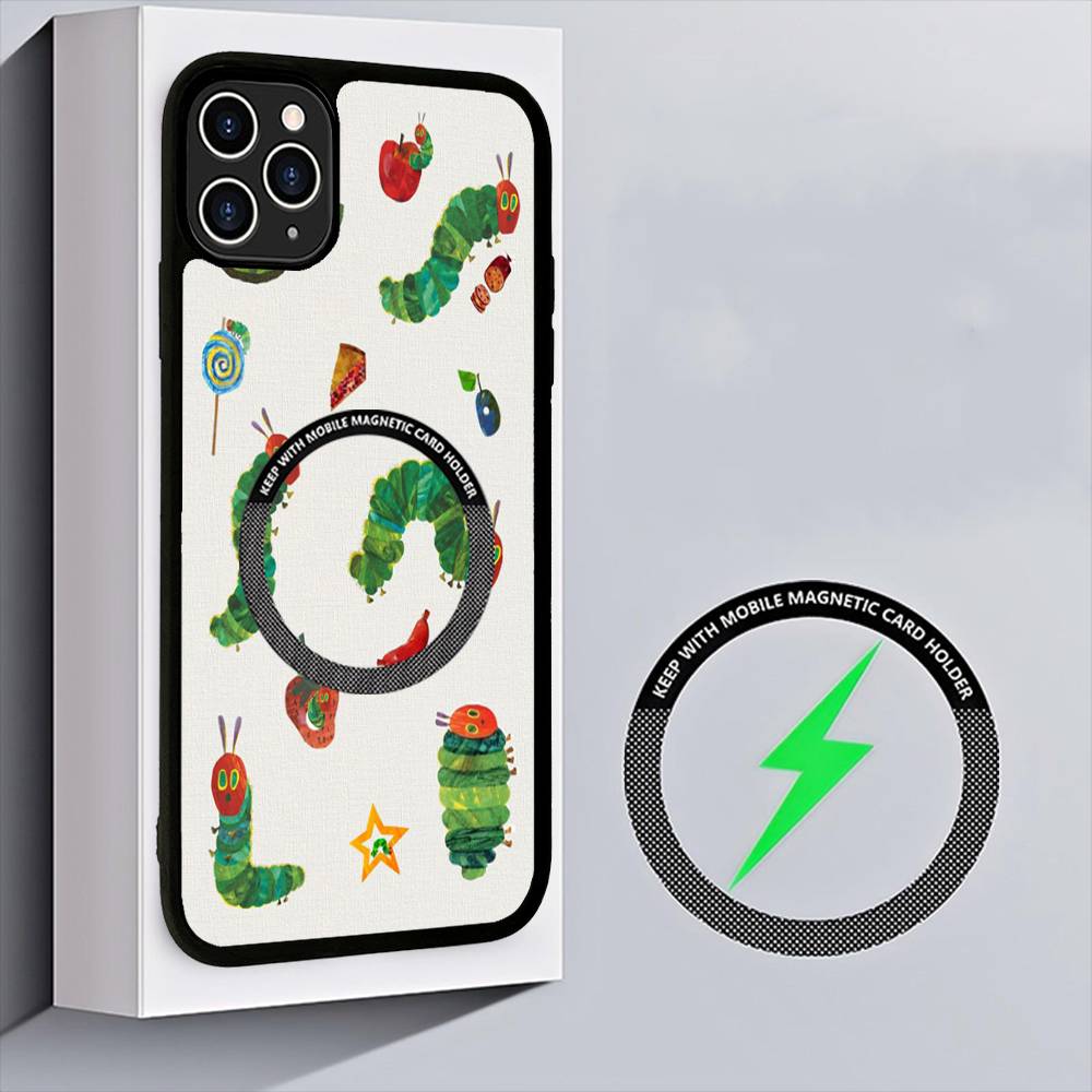 The Very Hungry Caterpillar For Magnetic Wireless Phone Case For IPhone 11 12 13 14 15 16 17 Pro Max Plus Cover
