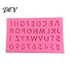 Nonstick Baking Molds for Desserts Alphabet Number Silicone Mold Cake Decorating, Mini Letters 0-9 Fondant Tool, Bakeware Jelly Flexible Non-stick