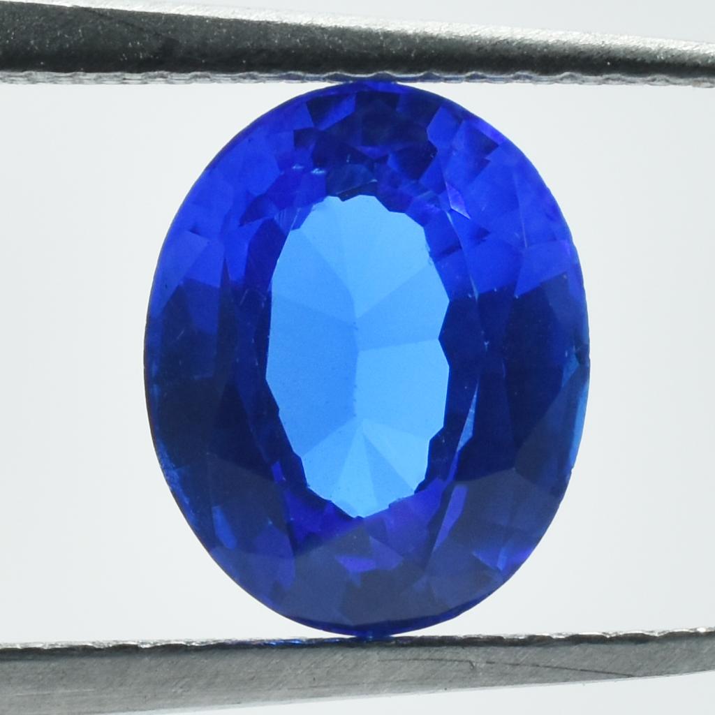 Natural Oval Cut 2 Ct Blue Sapphire Earing Size CERTIFIED Gemstone For Gift SU-701