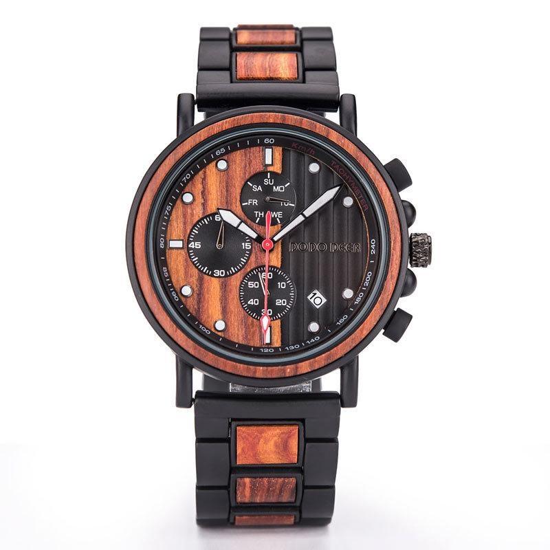 Fashion Watches Mens Quartz Analog Watch Timer Chronograph Wristwatch Male Date Waterproof Present for Him