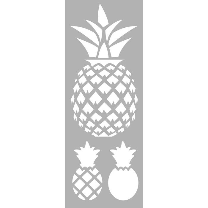 Pochoir 15 x 40 cm Ananas