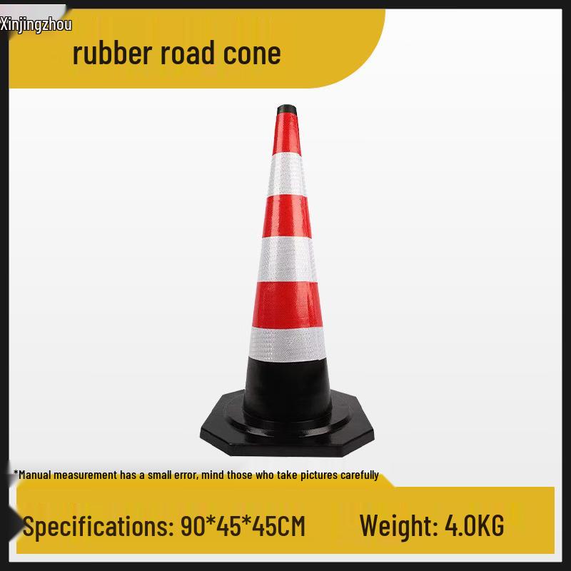 Outdoor Reflective Rubber Traffic Safety Cone