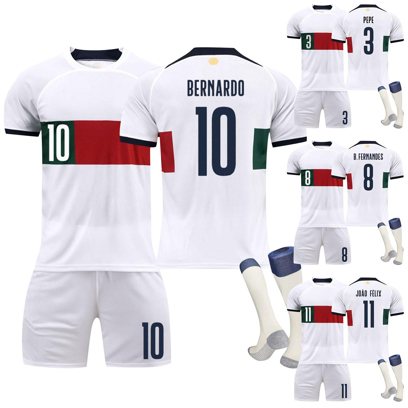 

2223 Португалия выездной футбольный трикотаж, комплект с шортами и носками, новый сезон, шорты и носки, комплект размеров для взрослых и детей