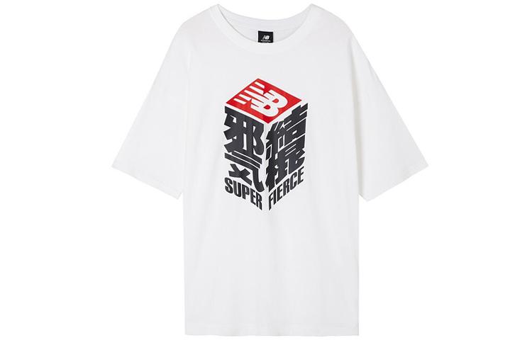 New Balance T Shirt Unisex White AMT02373-WT L
