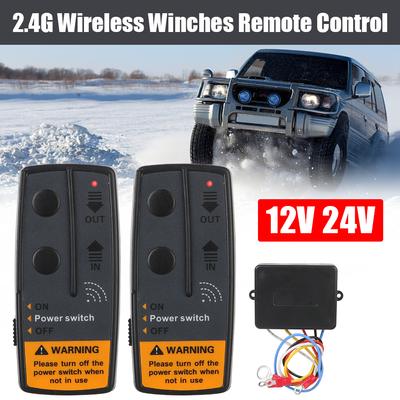 Drahtlose Fernbedienung Recovery Kit Schalter Controller 2,4G 12V 24V für Jeep Off-road ATV Anhänger Elektrische winde 72W Universal