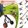 Lawn Mower Support Wheel Weed Trimmer Auxiliary Wheels Adjustable 26mm-28mm Lawn Mower Brush Attachment Garden Tools Accessories
