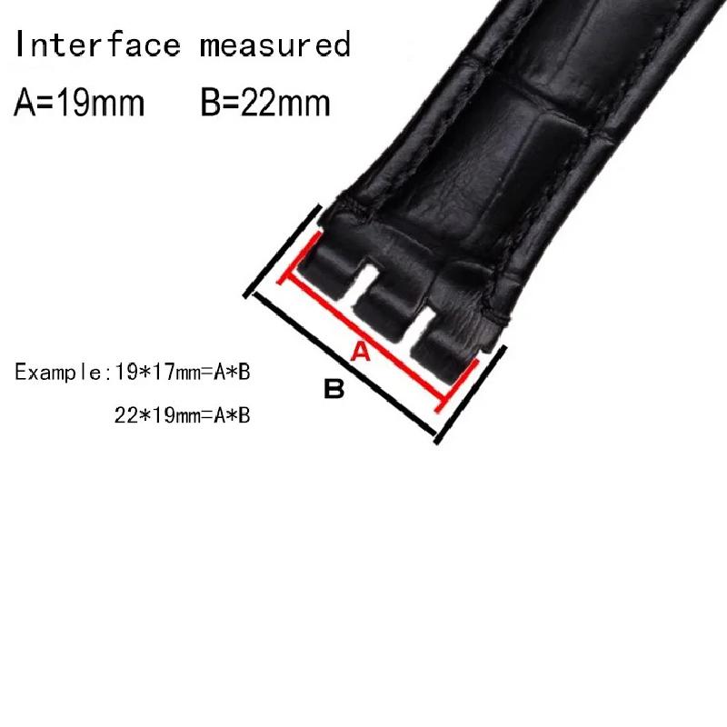 Genuine Leather Watch Straps for Swatch Watchband 17mm 19mm Watch Men with Steel Stainless Clasps