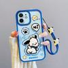 KEYSION Shockproof Case for iPhone 13 Pro Max with Lanyard Soft Silicone Cute 3D Cartoon Doll Phone Cover for iPhone 12 11 Pro Max