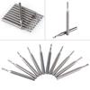 2Mm Single Flute Bits, 10pcs/Set Tungsten Carbide End Mill 1/8'' Shank Milling Cutter Single Flute Spiral Bit CNC Rotary Burrs Kit