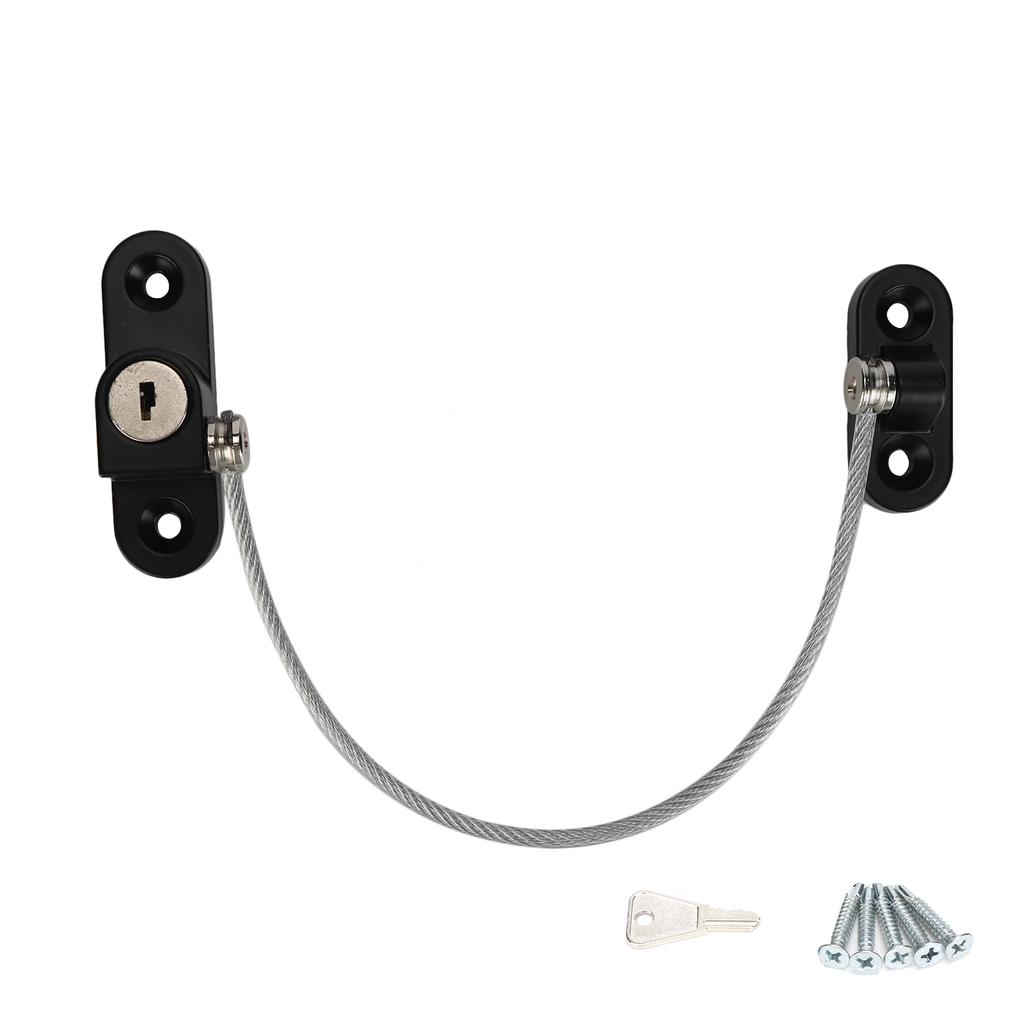 Professioneller Altersschutz Fenstersicherheitsschloss Kindersicheres Fenster-Türschloss Schwarz