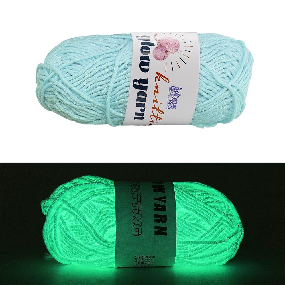 50g Novel Functional Yarn Glow In The Dark Luminous Yarns Hand Knitting Carpet Sweater Hat Wool Glowing Yarn Sewing Accessories