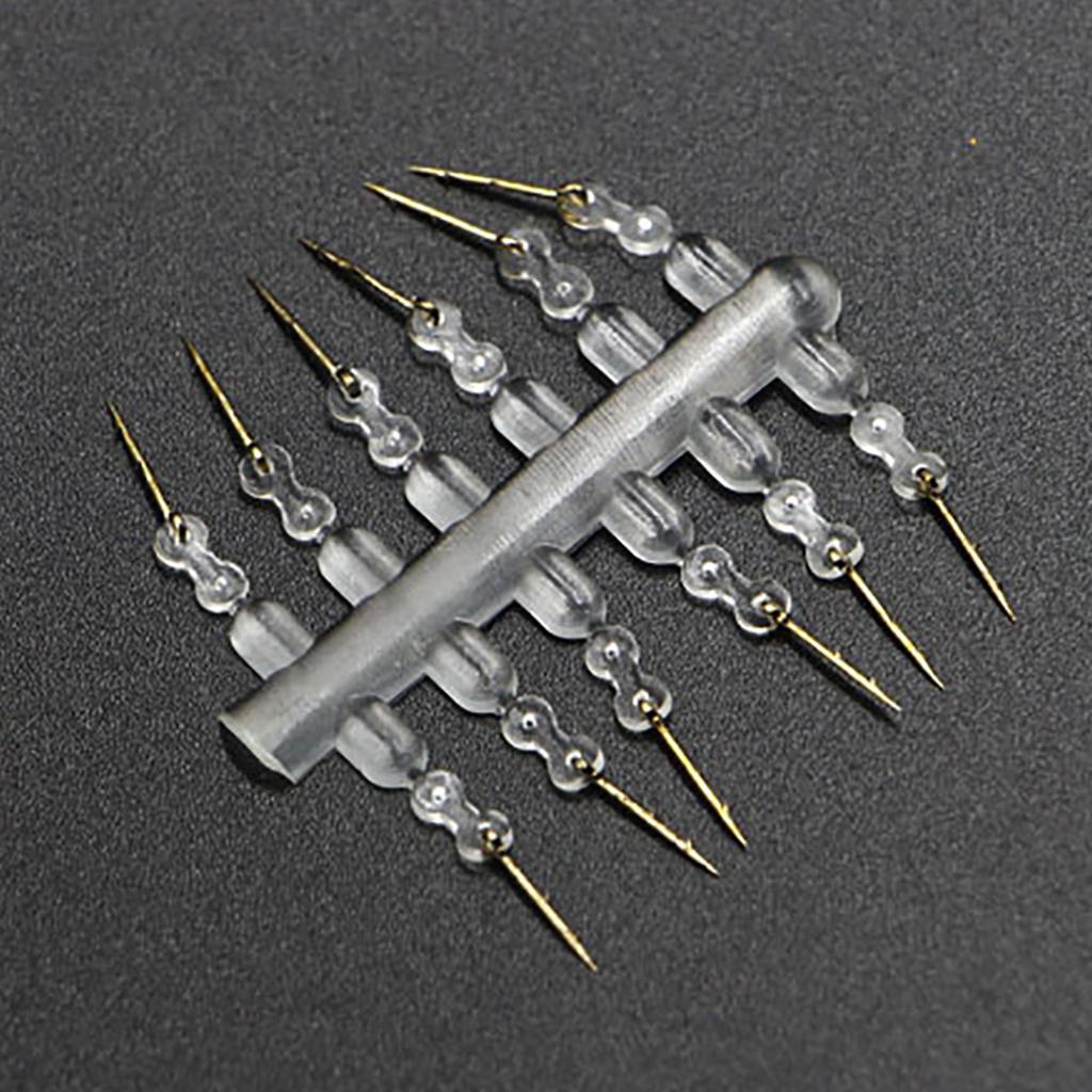 12 szt. Sprzęt do feedera karpiowego Metalowy kolec na przynętę karpiową z zadziorami i przezroczystą kukurydzą Ronnie Hair Rig Akcesoria do wędkarstwa karpiowego