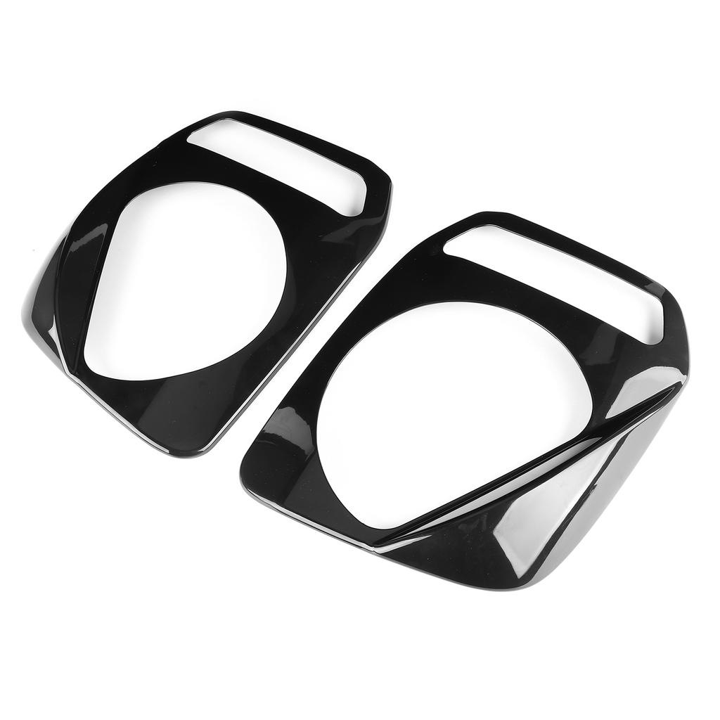 2Pcs Exterior Headlight Frame Bezels Front Lamp Cover Trim Fit for Suzuki Jimny 2007‑2015