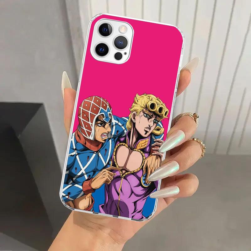 JoJo Bizarre Adventure Golden Wind Phone Case for Iphone 17 Air 16 15 Plus 14 13 Mini 12 11 Pro Max 16E 7 8 SE 2020 Soft Funda P