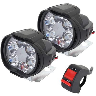 2 Stücke Universal Motorrad Scheinwerfer Wasserdicht 6 LED Motorrad Scheinwerfer Nebelscheinwerfer Roller Scheinwerfer Mit