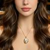 SENIKO Natural Freshwater Big Baroque Pearl Necklaces For Women Fashion Flower Cubic Zirconia Pendant With Chain Birhday Gift