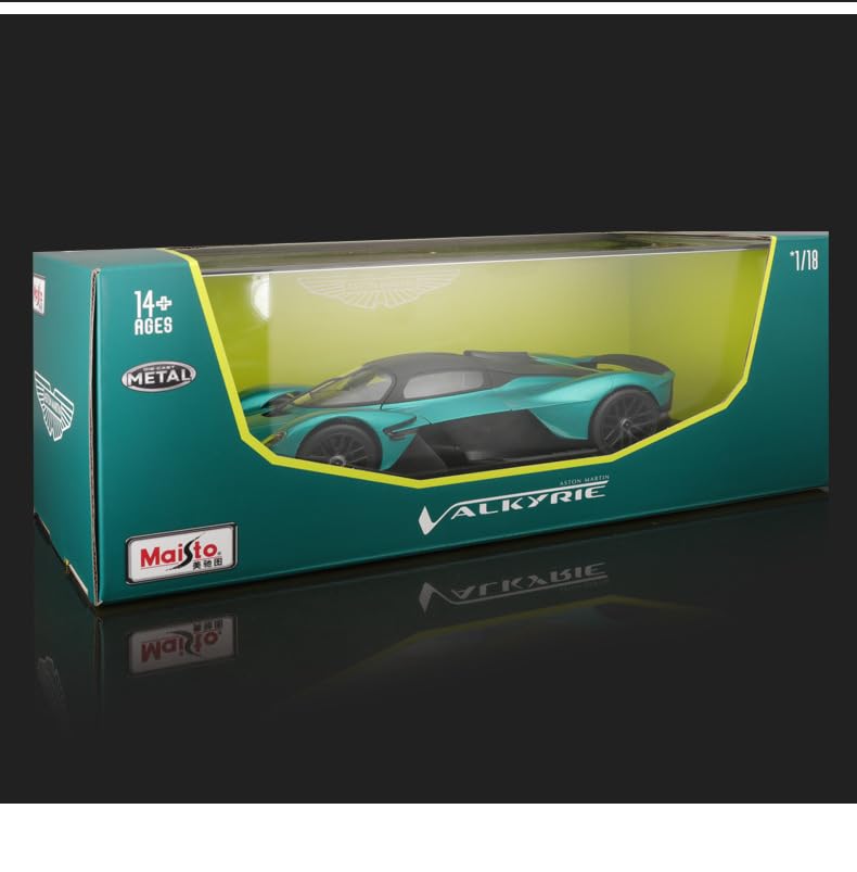 Maisto 1:18 Valkyrie Hypercar Diecast Model Car with Acrylic Box and Alloy Finished Product, Perfect for Gifts, Decorations, and Collections