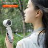 High-speed Turbocharged Handheld Fan with Digital Display, Mini Neck-mounted Rechargeable, Convenient To Carry and Foldable Fan