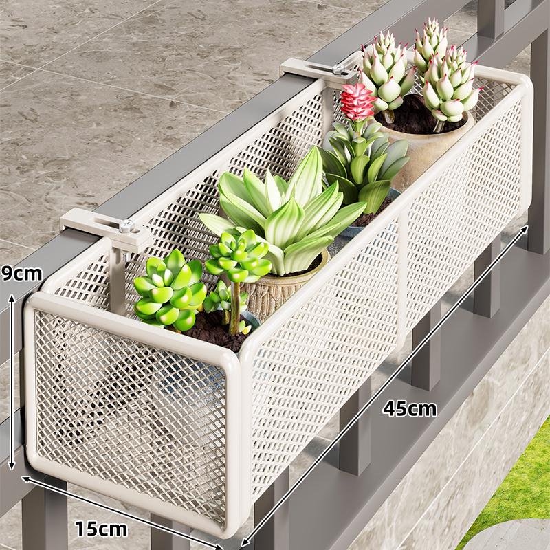 Wrought Iron Balcony Flower Stand & Succulent Rack