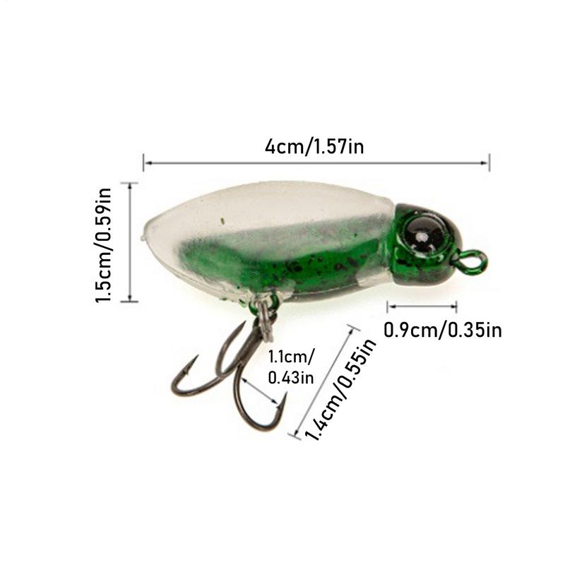 Fly Fishing Lures 5pcs Realistic Fish Lures With Hook Pencil Fishing Gear With Tackle Box Silent Floating Swimbait For Bass