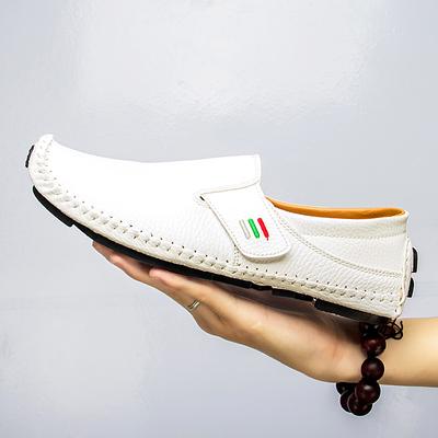 Chaussures Doudou Quatre Saisons Chaussures de Conduite en Cuir Mode Un Pédale Chaussures pour Hommes Conduite Tendance Respirantes Britanniques Décontractées Mocassins Faits Main