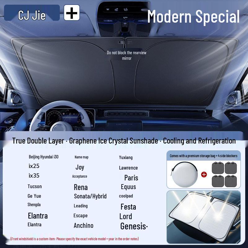 Car Windshield Sunshade Umbrella - Heat and Sun Blocker Visor Cover