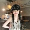 Spring and Autumn Bubble Polka Dot Design Sense Polka Dot Newsboy Hat Children Show Small Face Big Head Circumference Forward Hat Painter Hat