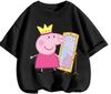 Fashion Kawaii Short Sleeve Tee Cute Cartoon Design Summer Casual Crew Neck Kids Top Peppa Pig 3 14