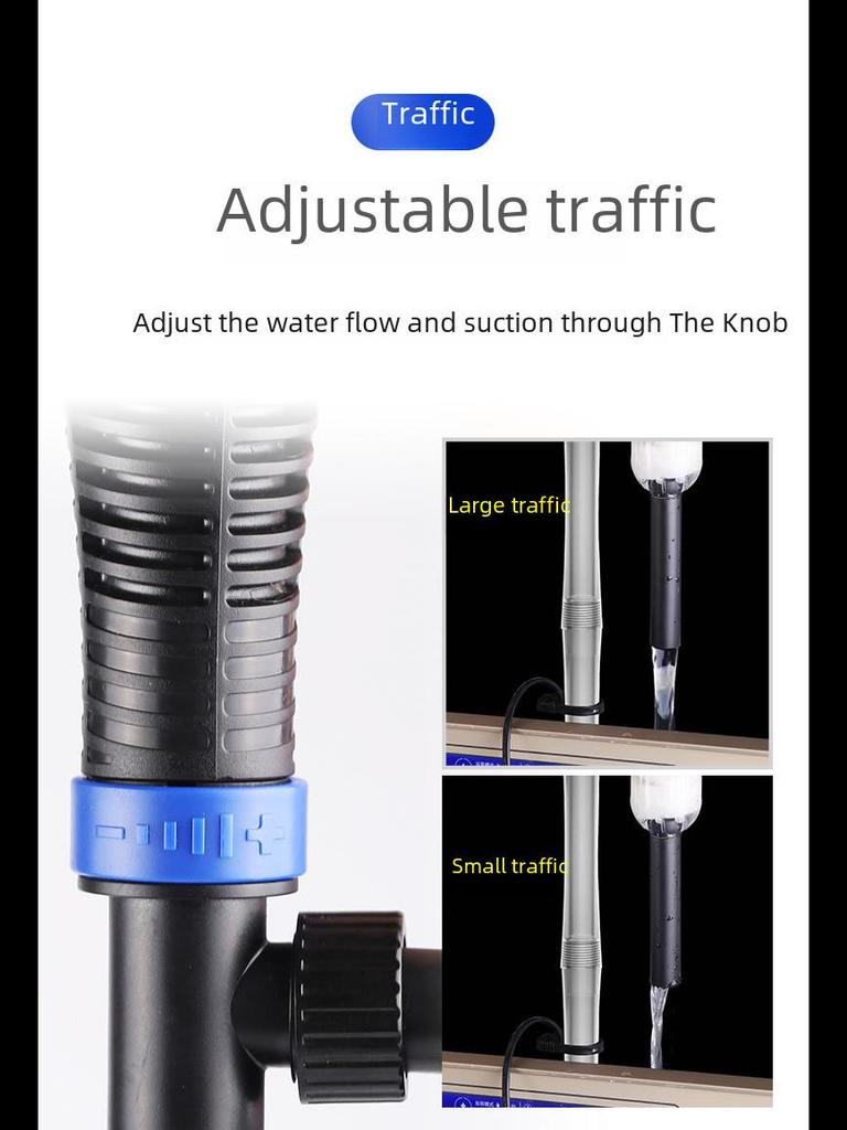 Sensen elektrisk vannveksler og sandvasker: Automatisk akvarierenser for vannpumping og fjerning av fiskeavfall.