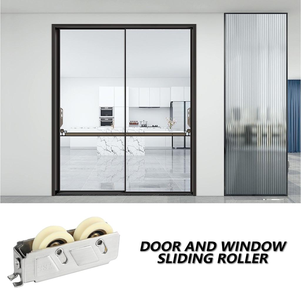Upgrades Window Rollers Sliding Window Pulleys Steel/Nylon Window Glider Rollers Simple Installation for Sliding Doors
