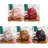 Stylish Girls' Pu Leather Travel Backpack Handbag With Adjustable Shoulder Straps