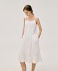 Depound Pintuck Sleeveless Midi Dress [White]