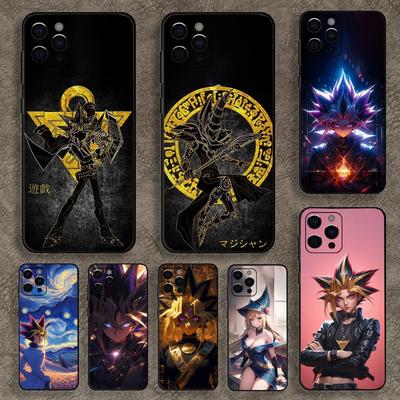 Anime Y-Yu Gi Oh Yugioh Telefoncover Til Apple iPhone 15,14,13,12,11,Pro,X,XS,Max,XR,Plus,Mini Blødt Sort Cover