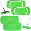 Reusable Microfiber Mop Set for Multi-model Mop Head Green 4PC