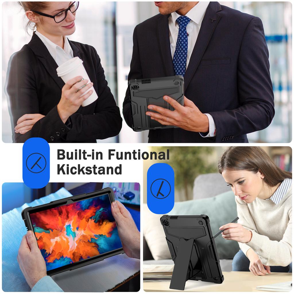 Armor Case Universal for Lenovo Tab 10.1 2025 K10C 10.1" Model TB-311XU TB-311FU Kickstand Heavy Duty Cover Shockproof 3-Layers