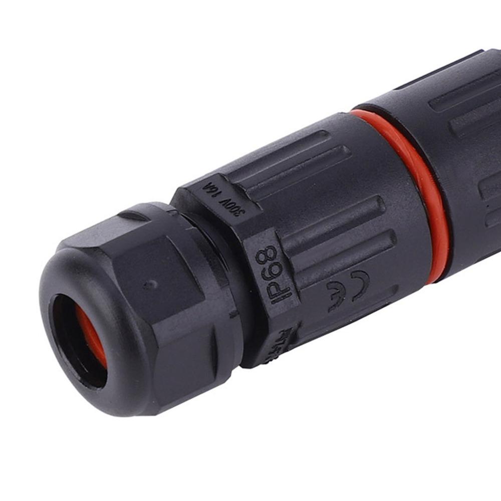 10PCS 0.5mm²~2.0mm² IP68 Waterproof Connector 3Pin Straight Cable Electrical Wire Connector Junction Box Electrical Wiring