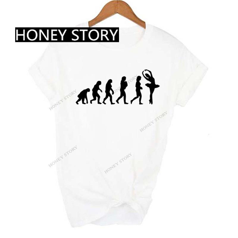 Dance Letter Print T Shirt Ballet Silhouette Monogram Print Women's T-shirt Loose Aesthetic Tops Graphic T Shirts Pro Choice