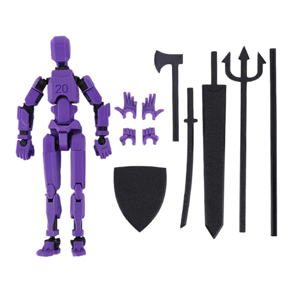 3D Printed Mannequin Toy 20cm Multi-Jointed Robot Multi-Articular Action Figures Full Body Activity Robot for Kids Adults