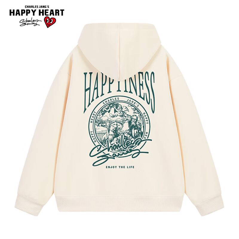 

Unisex Charles Heart Graphic Loose Hoodie 2XL