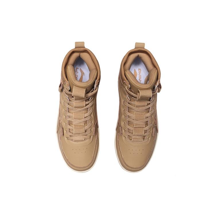 Li-Ning Classic Leisure Hi 'Brown White' Men's AGCP215-3