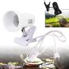 E27 360 Degree Turtle Reptile Heat Lamp Holder Aquarium Tank Small Animals Light Clamp with Switch Pet Heating Light Clip Cover