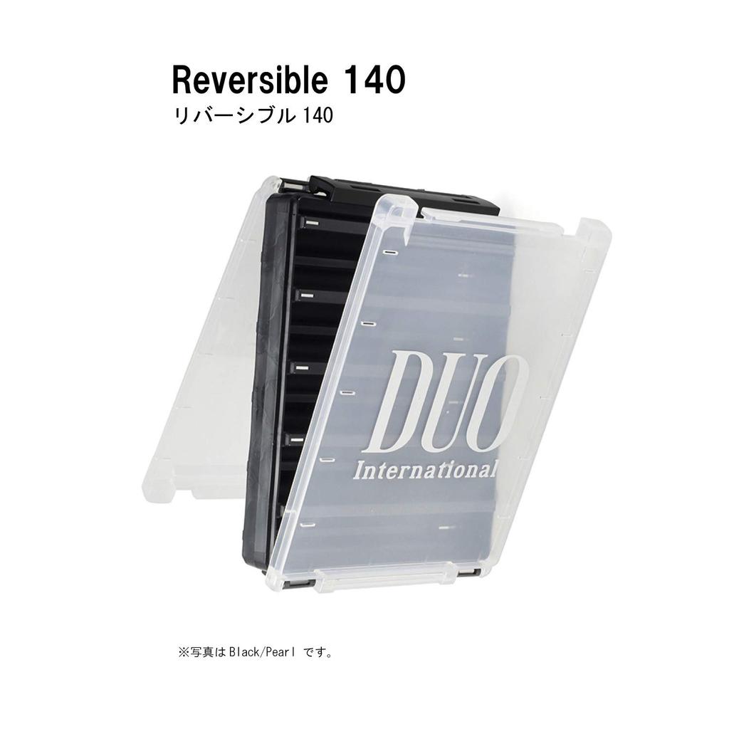 DUO Reversible Lure Case 140 Pearl 140 205x145x40mm White, Black/Gold Foil, Size,