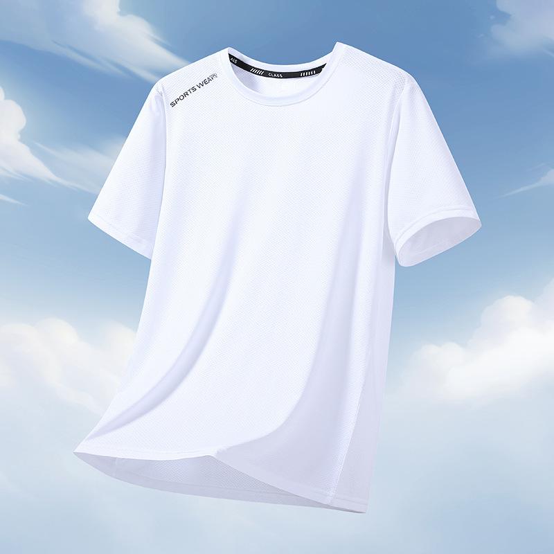 12xl  Summer Quick Drying Short Sleeved T-shirt Men Extra Large Size Quick Dry Round Neck Short Sleeve Oversized Tops Tee Big Loose Clothing