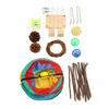 Hamster Tunnel Toys Grinding Teeth 3 Way Rabbit Tunnels and Tubes with Chew Toys for Rabbit Guinea