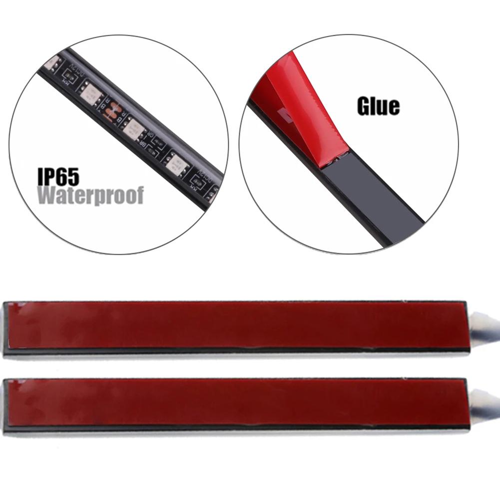 1.3 Meters*2 LED Foot Light Strip 4.8W Black+Transparent Blue