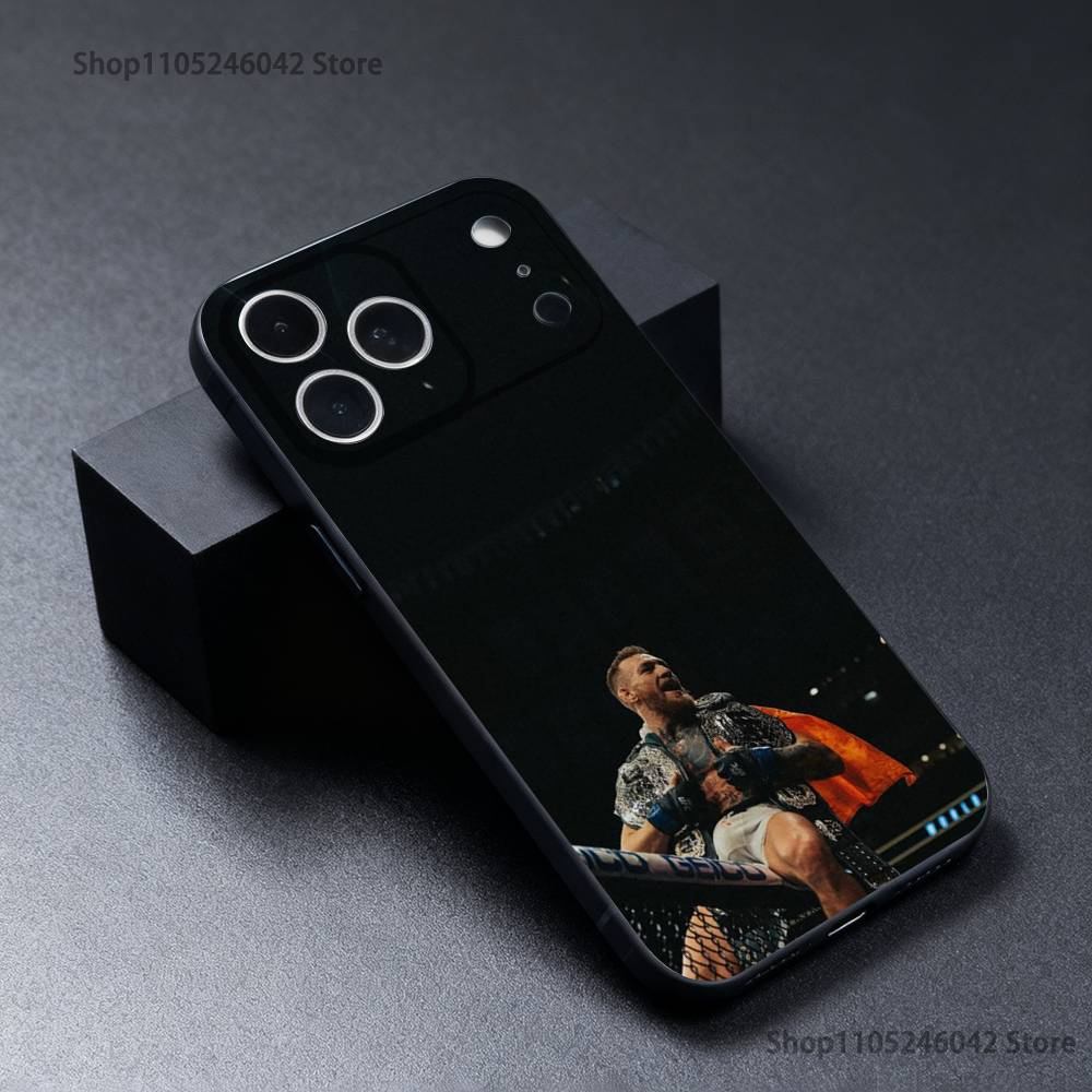 C-Conor Mcgregor Phone Case For iPhone 17,16,15,14,13,12,11,Pro,XS,Max,XR,Plus,E,SE4,Mini Black Soft Cover